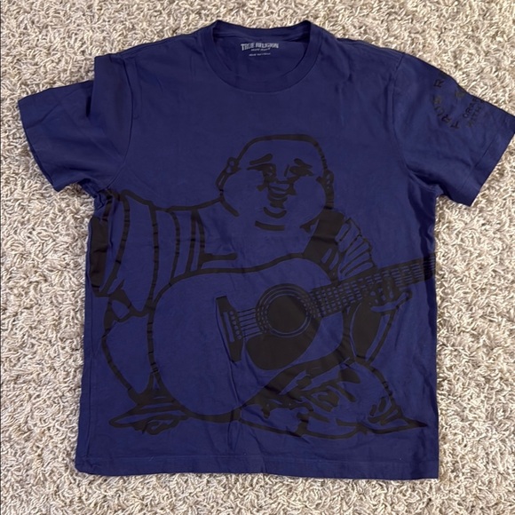True Religion Navy Blue T-Shirt size medium - Picture 1 of 3
